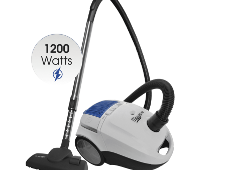 Airstream AS100, 1200 watts. Mid-size canister vacuum with HEPA filtration and HEPA bag. Online now