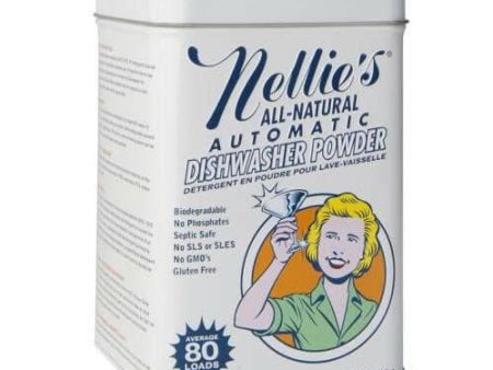 Nellie s Dishwasher Powder | 80 Load Tin Supply